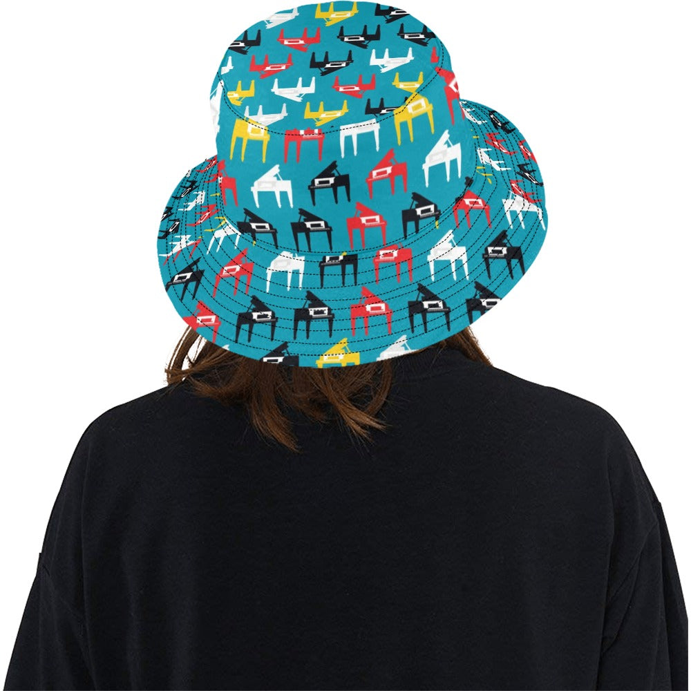 Piano Print Design LKS403 Unisex Bucket Hat