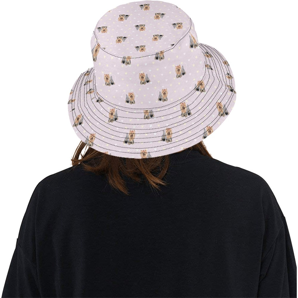Yorkshire Terriers Print Design LKS302 Unisex Bucket Hat