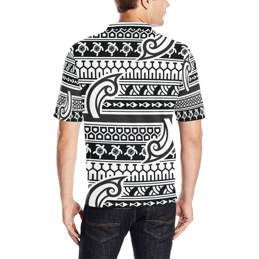 Samoan Style Print Design LKS305 Men Polo Shirt