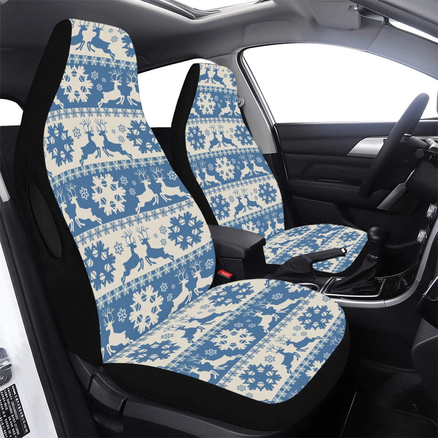Reindeer Print Design LKS401 Car Seat Covers