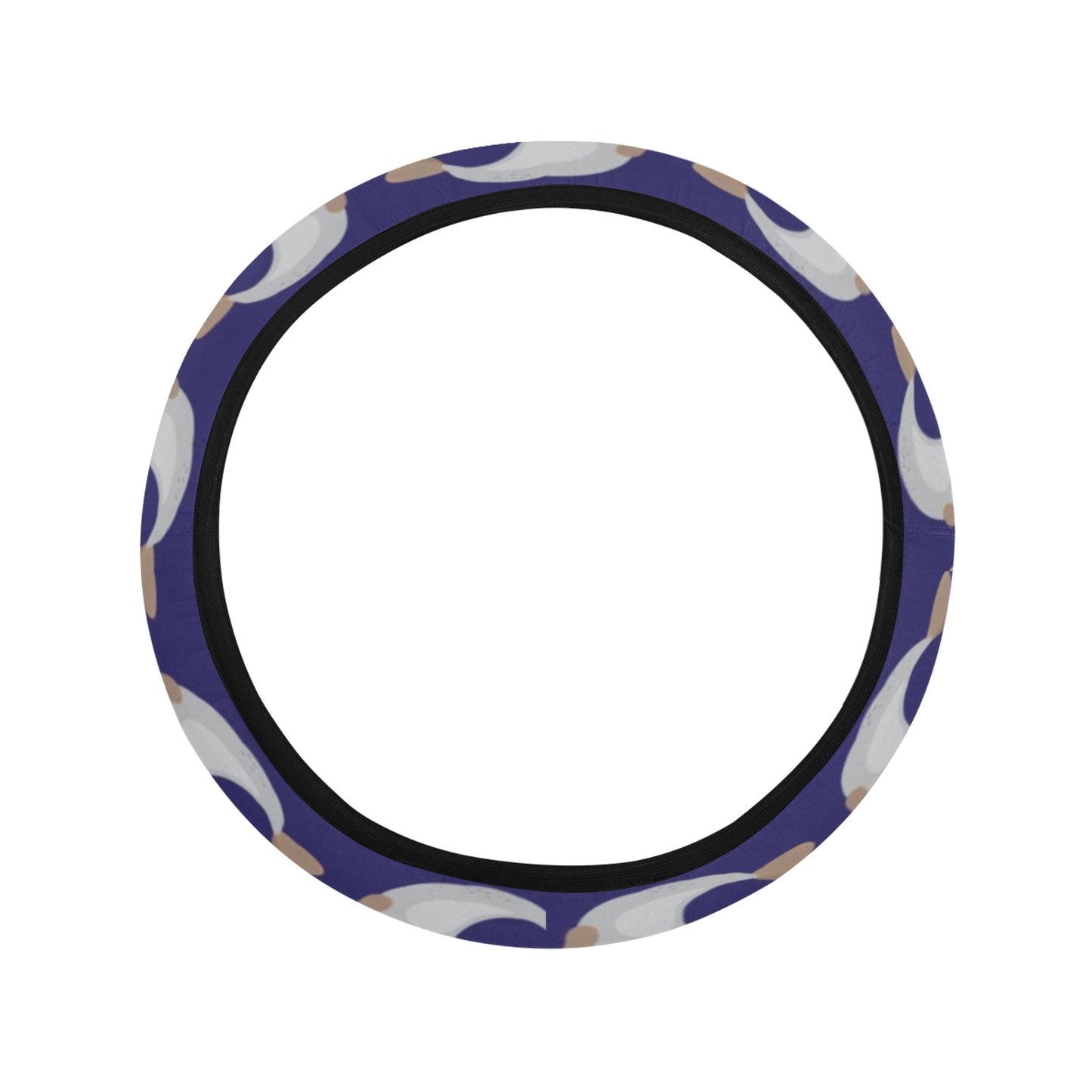 Sea Lion Print Design LKS404 Steering Wheel Cover with Elastic Edge