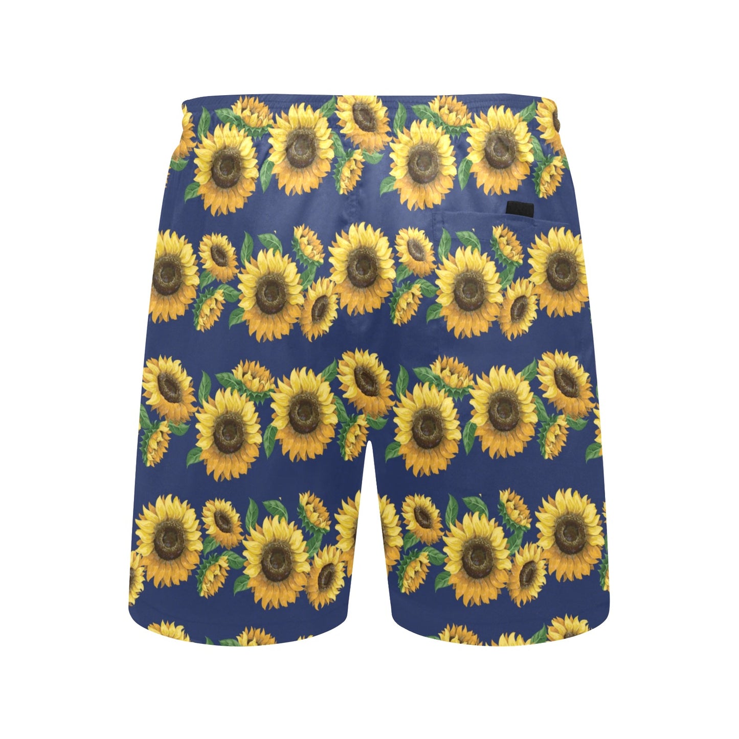 Sunflower Print Design LKS307 Men's Swim Trunks Beach Shorts