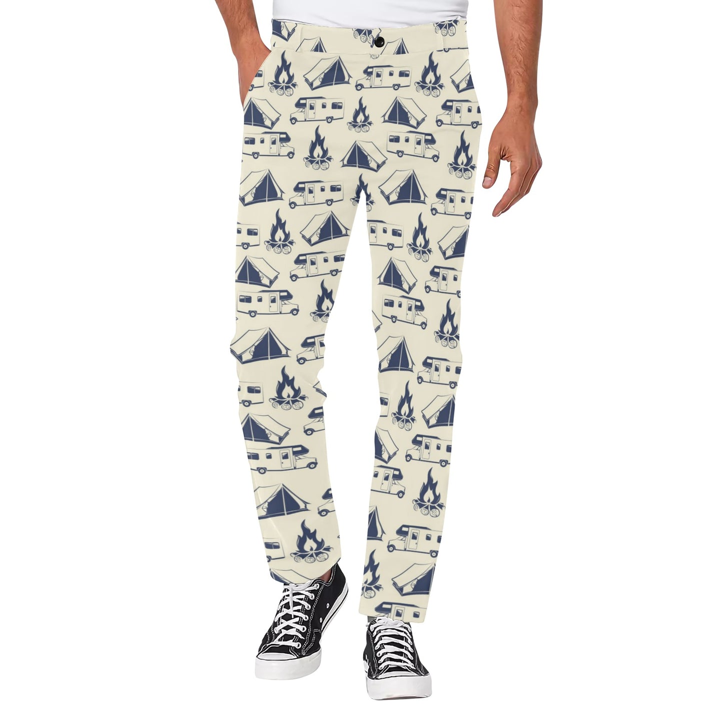 Campfire Pattern Print Design 01 Men's Pants