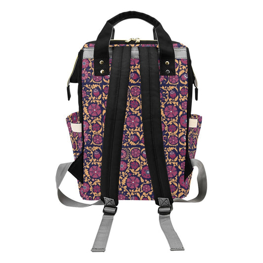 Suzani Print Design LKS303 Diaper Bag Backpack