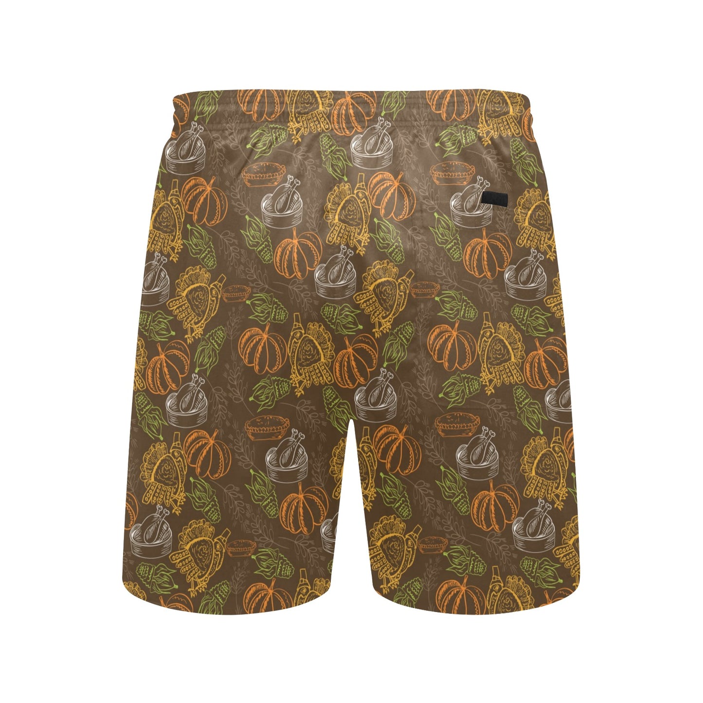 Thanksgiving Print Design LKS301 Men's Swim Trunks Beach Shorts