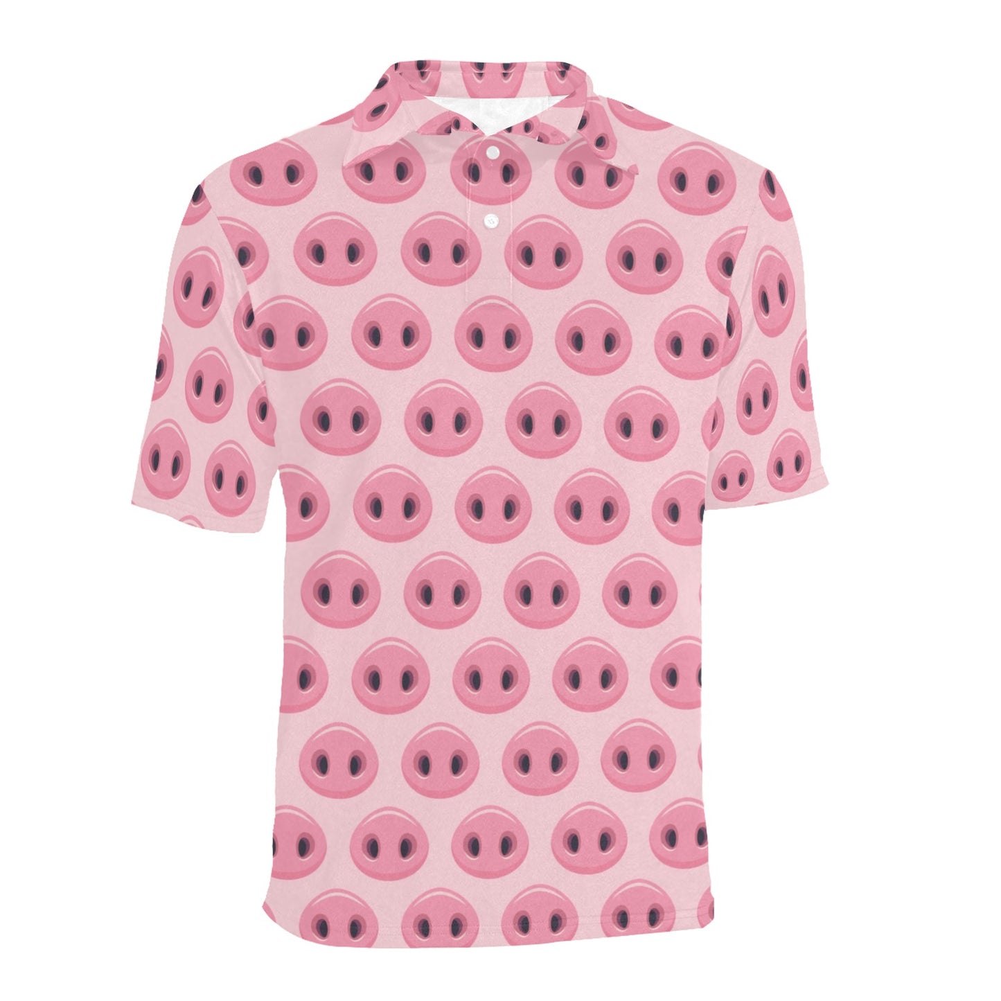 Pig Print Design LKS401 Men Polo Shirt