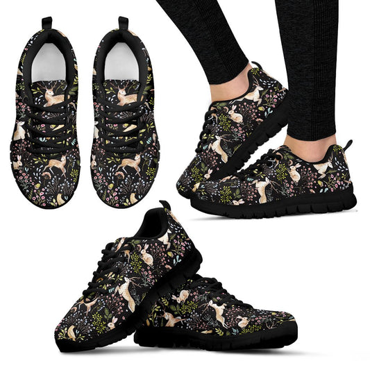 Deer Floral Jungle Women Sneakers Shoes