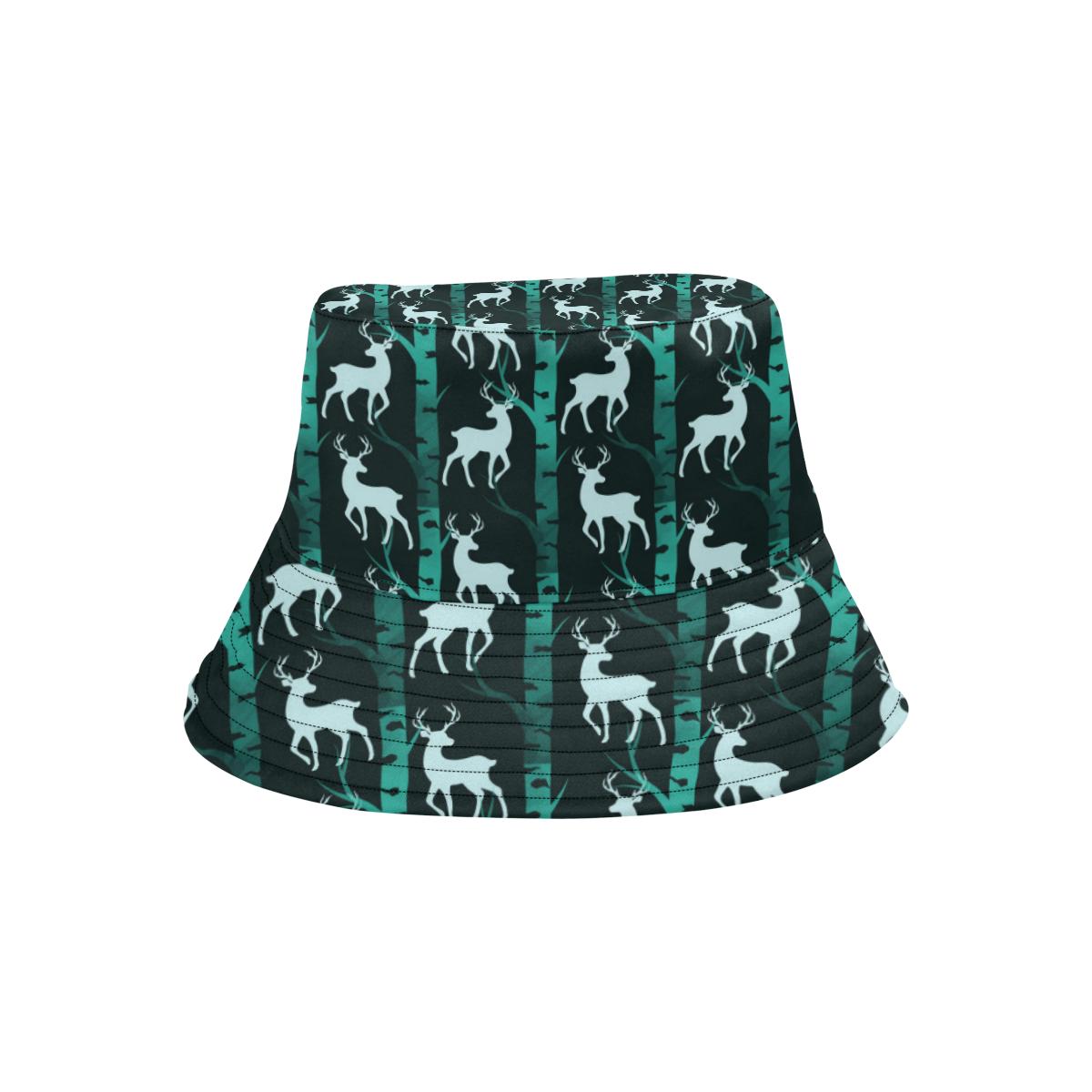 Deer Jungle Print Pattern Unisex Bucket Hat