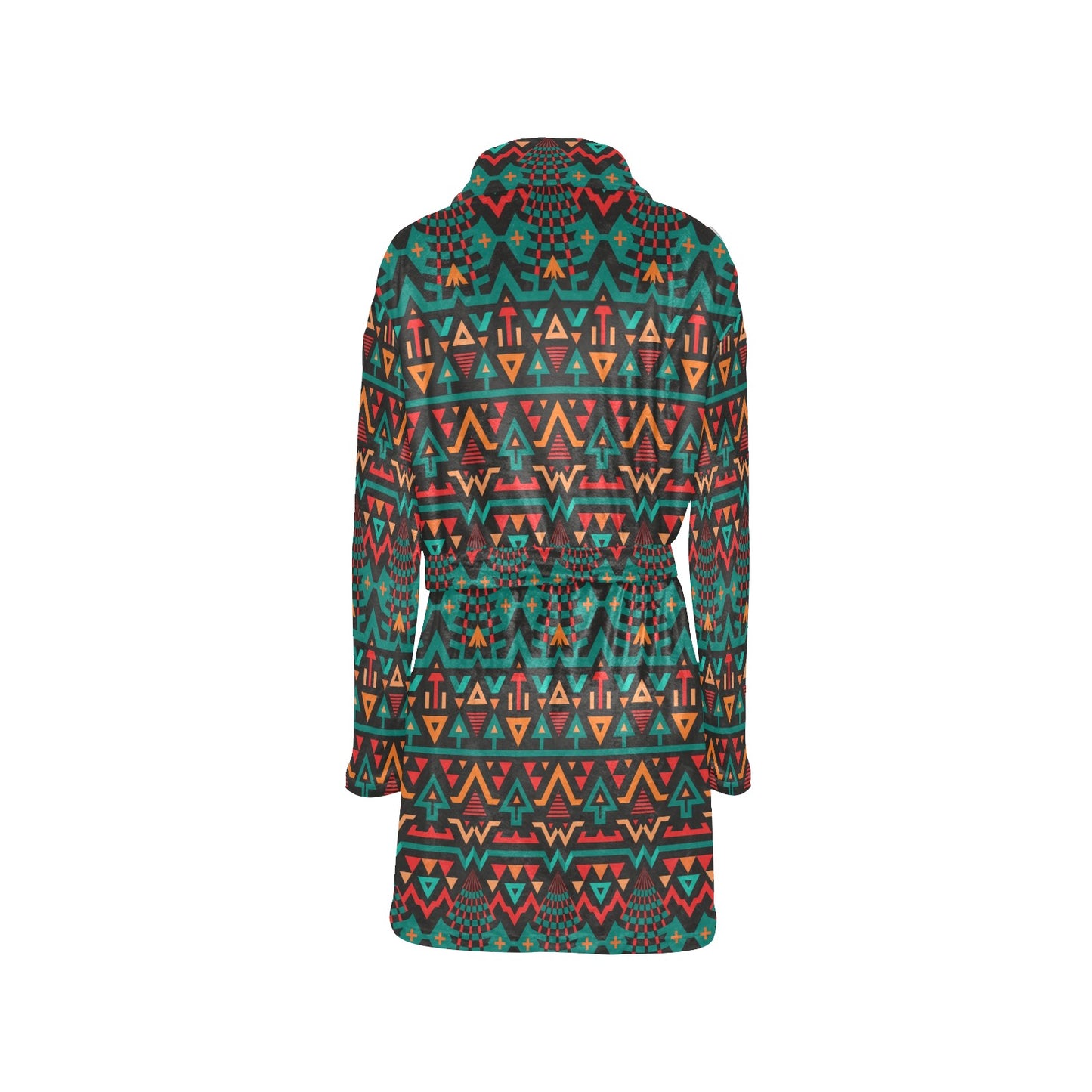 Aztec Pattern Print Design 04 Women's Fleece Robe