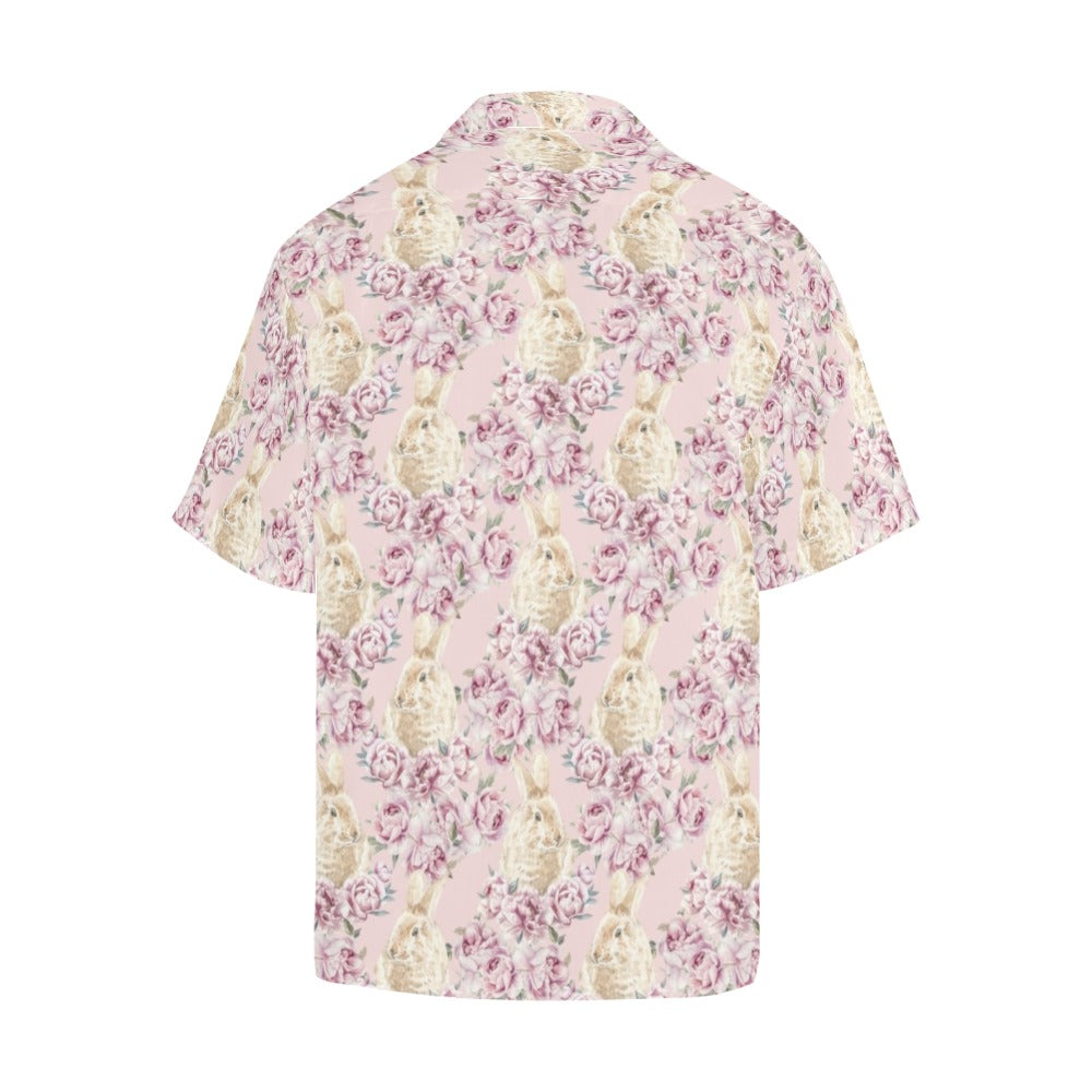 Rabbit Print Design LKS403 Men's Men's Hawaiian Shirt