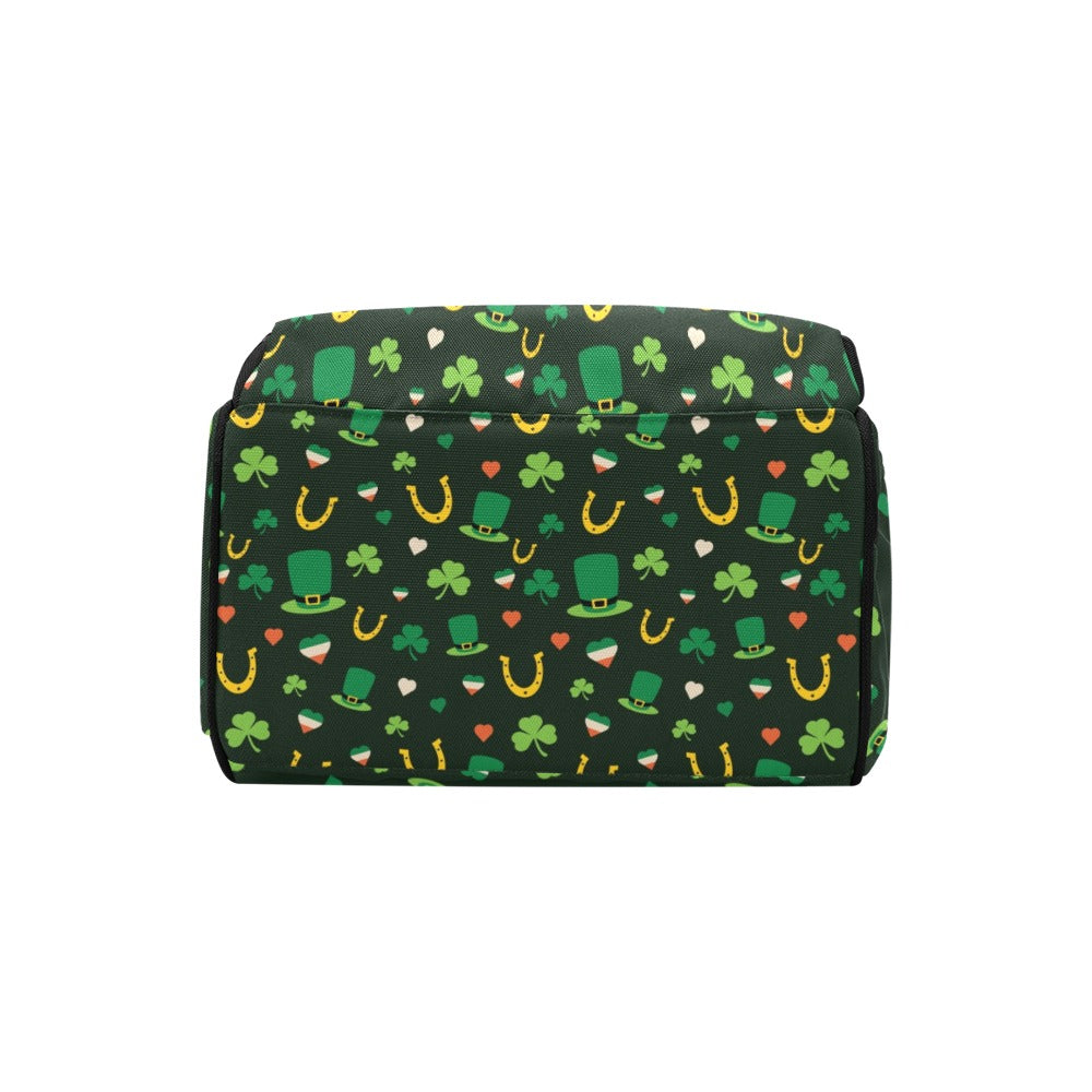 Shamrock Print Design LKS308 Diaper Bag Backpack