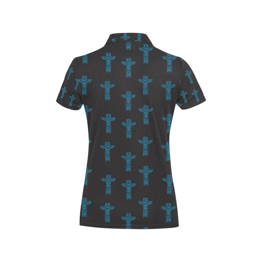 Totem Print Design LKS304 Women's Polo Shirt