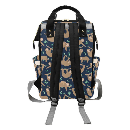 Sloth Print Design LKS307 Diaper Bag Backpack