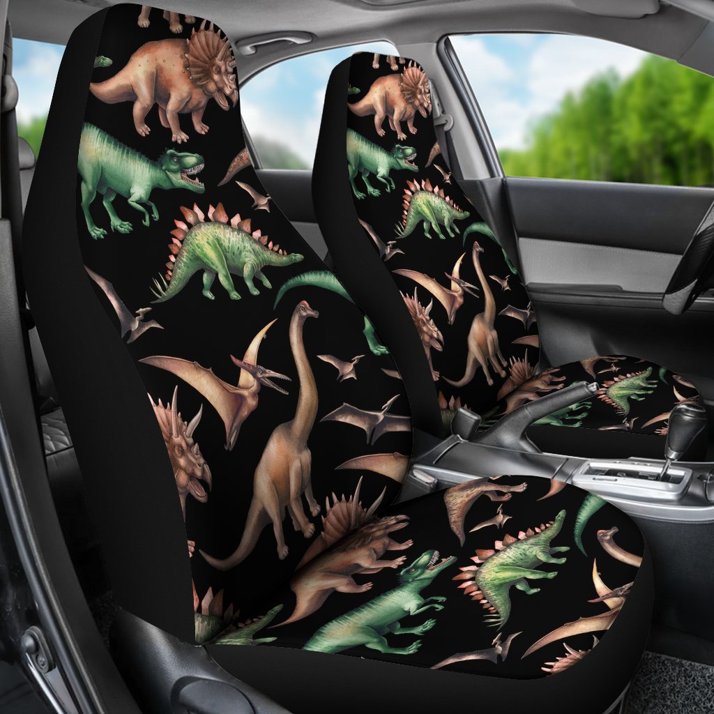 Dinosaur Print Pattern Universal Fit Car Seat Covers