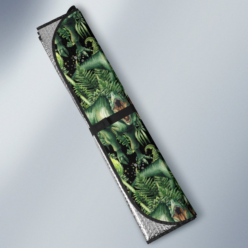 Dinosaur T Rex Print Pattern Car Sun Shade For Windshield