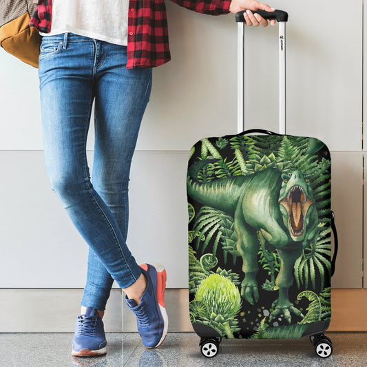 Dinosaur T Rex Print Pattern Luggage Cover Protector