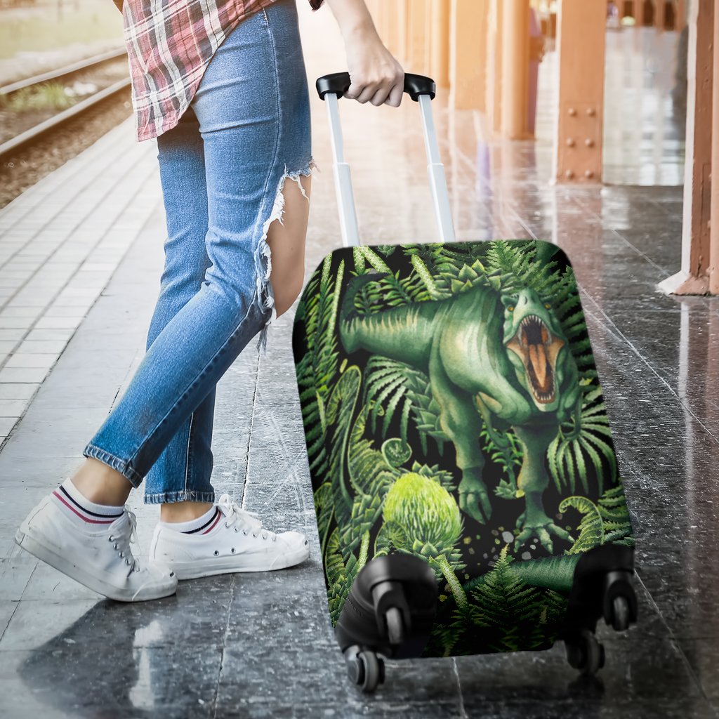 Dinosaur T Rex Print Pattern Luggage Cover Protector