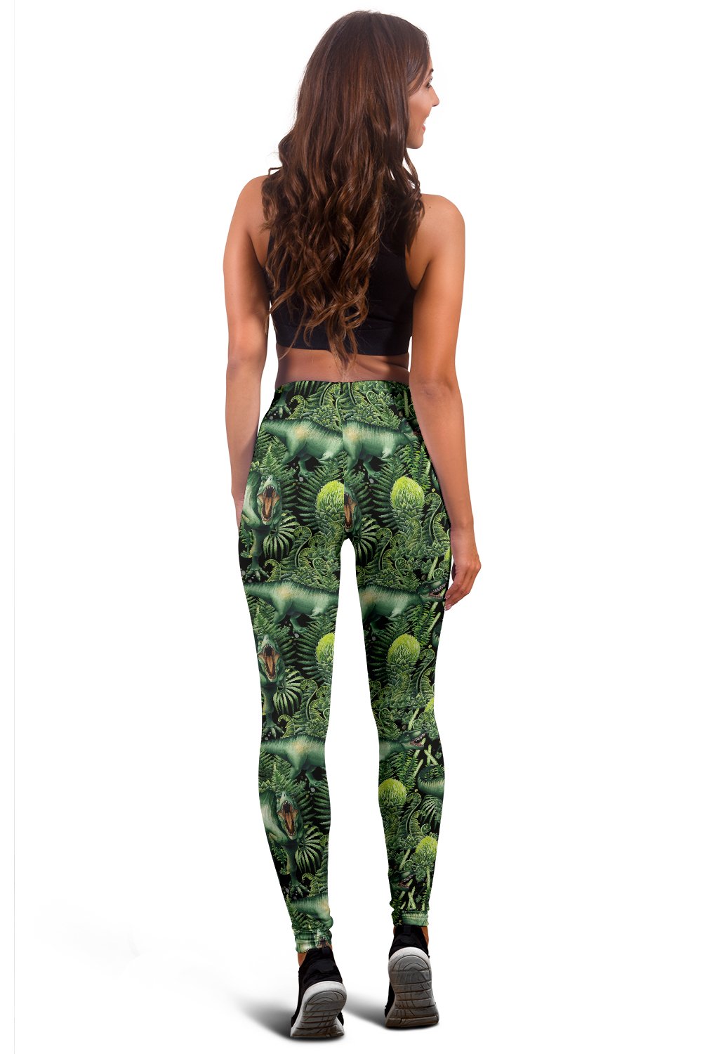Dinosaur T Rex Print Pattern Women Leggings