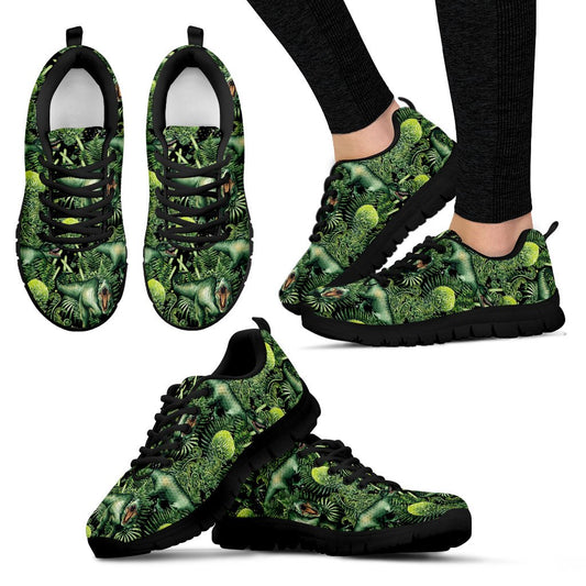 Dinosaur T Rex Print Pattern Women Sneakers Shoes
