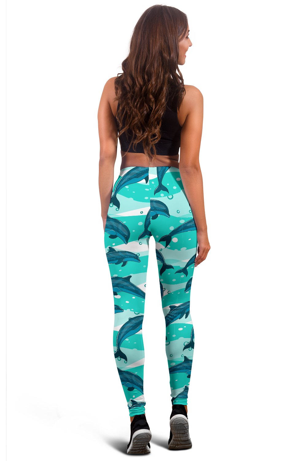 Dolphin Design Print Pattern Women Leggings