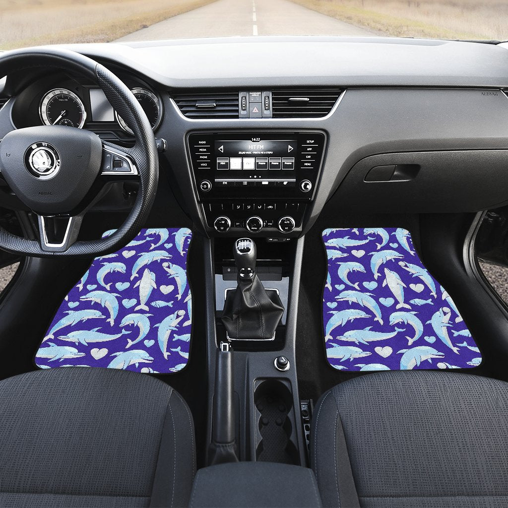 Dolphin Smile Print Pattern Car Floor Mats