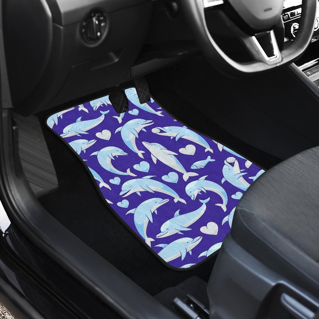 Dolphin Smile Print Pattern Car Floor Mats