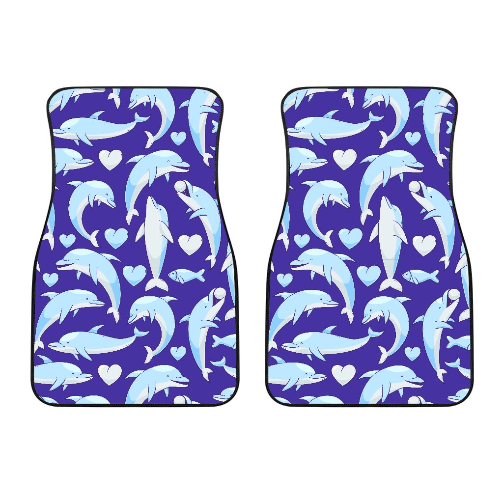 Dolphin Smile Print Pattern Car Floor Mats