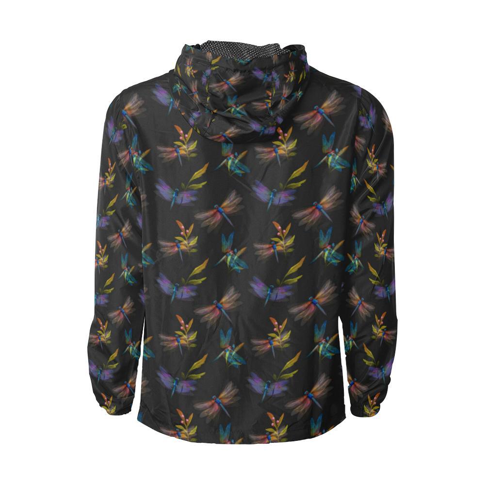 Dragonfly Colorful Realistic Print Men Windbreaker Jacket-JTAMIGO.COM