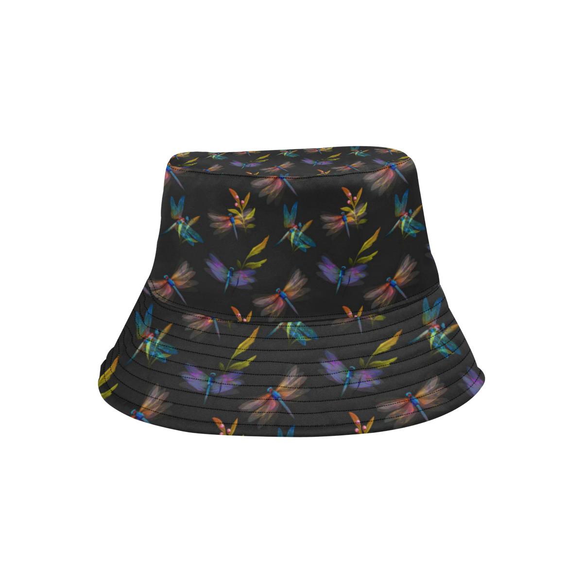 Dragonfly Colorful Realistic Print Unisex Bucket Hat