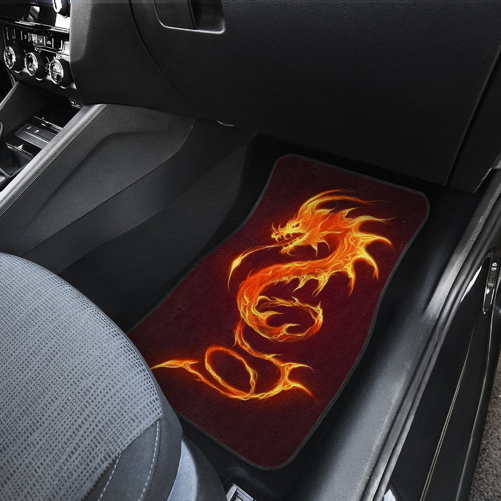 Dragons Fire Design Car Floor Mats