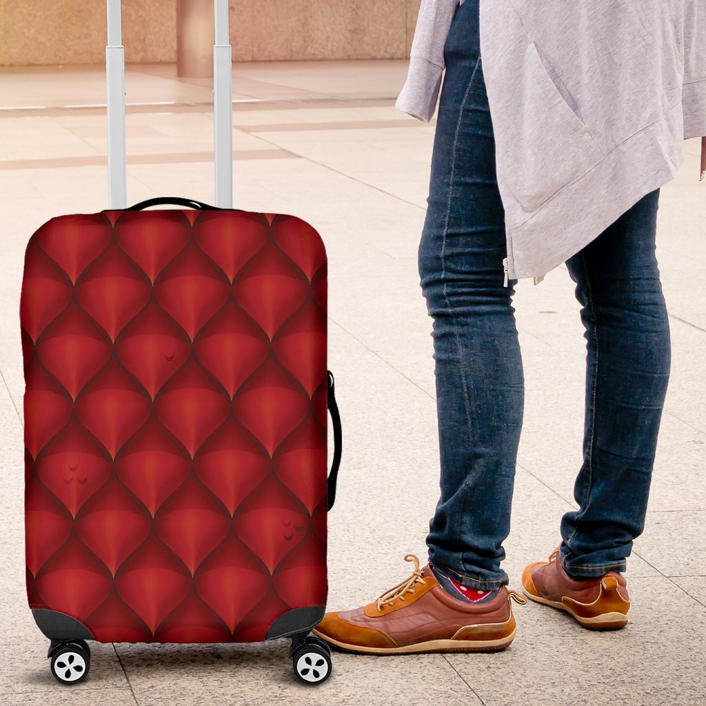 Dragons Red Skin Texture Luggage Cover Protector
