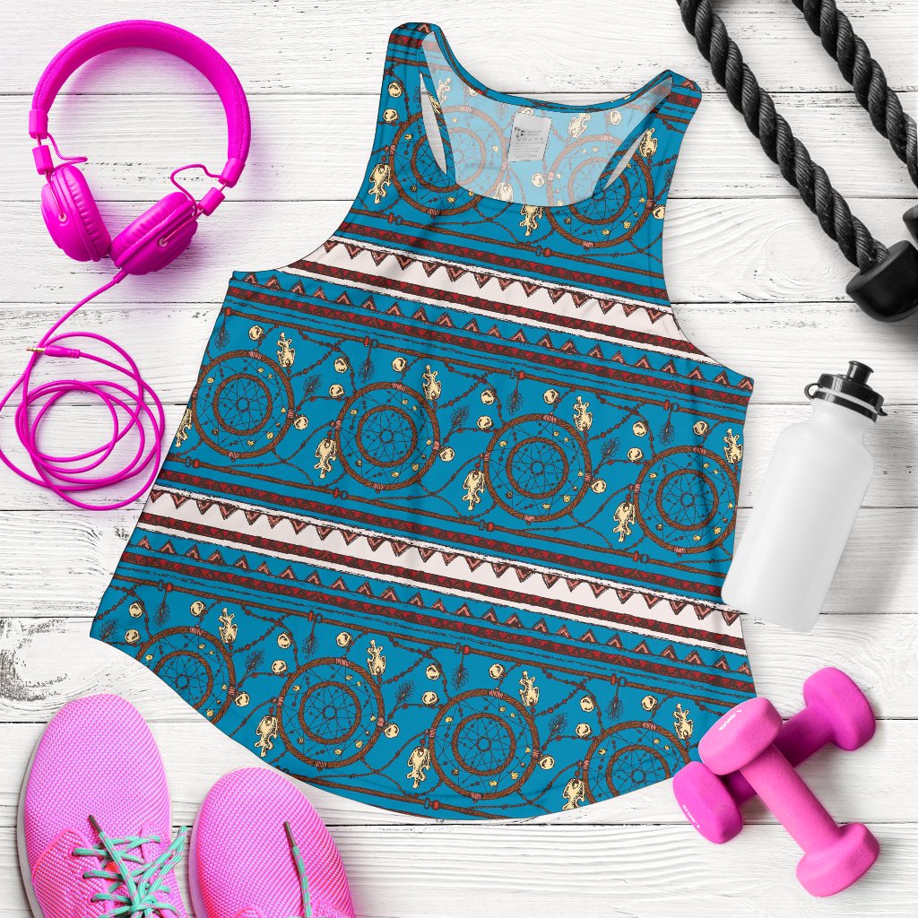 Dream Catcher Aztec Women Racerback Tank Top