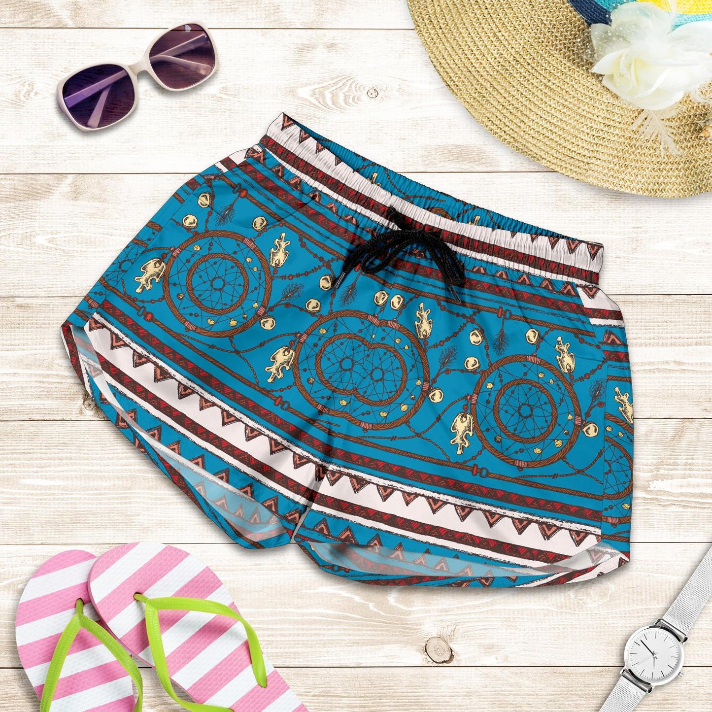 Dream catcher aztec Women Shorts-JTAMIGO.COM
