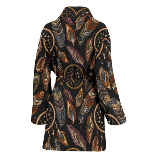 Dream catcher embroidered style Women Bath Robe-JTAMIGO.COM