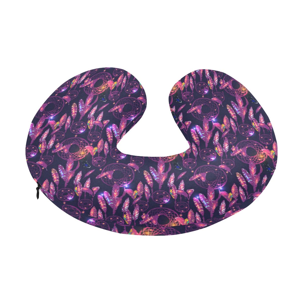 Dream catcher neon U-Shaped Travel Neck Pillow-JTAMIGO.COM