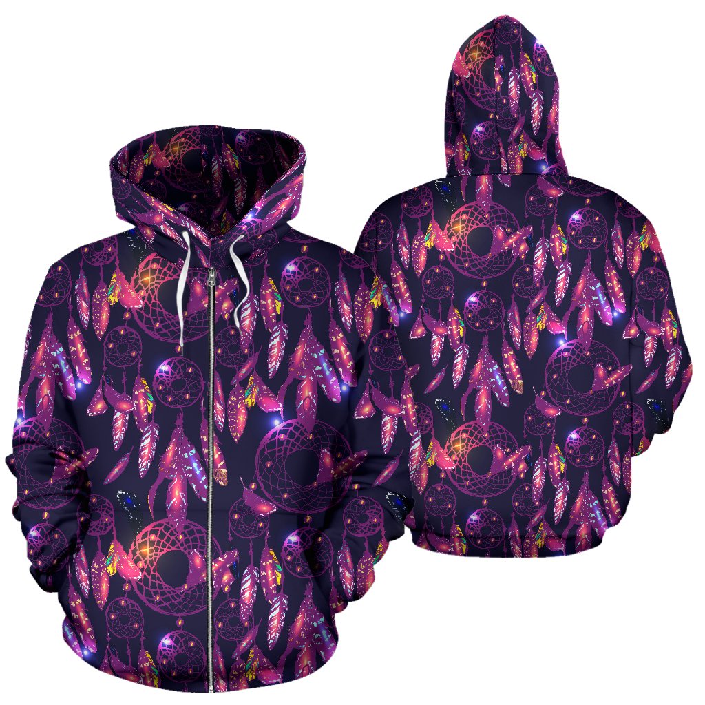 Dream Catcher Neon Zip Up Hoodie