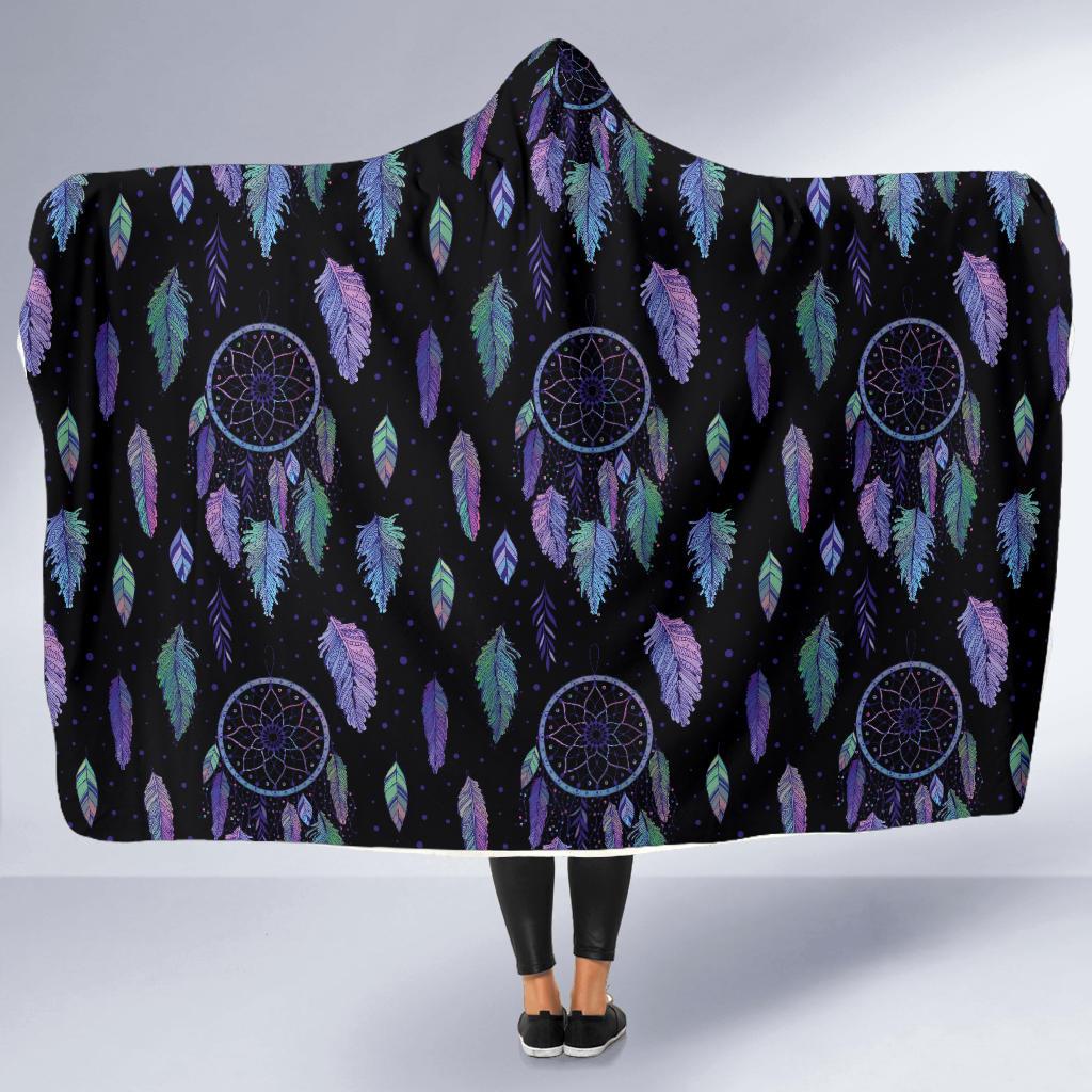Dream Catcher Tribal Design Hooded Blanket-JTAMIGO.COM