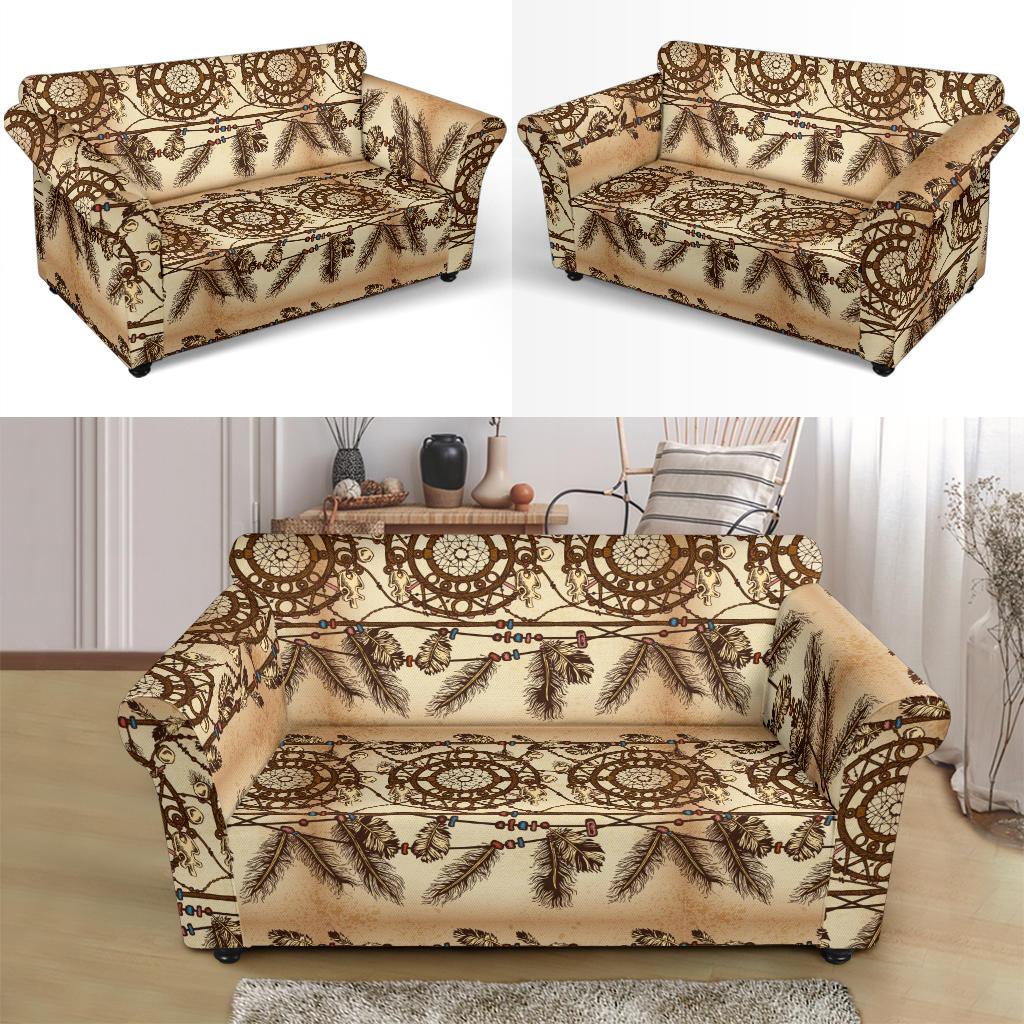 Dream catcher vintage native Loveseat Slipcover-JTAMIGO.COM