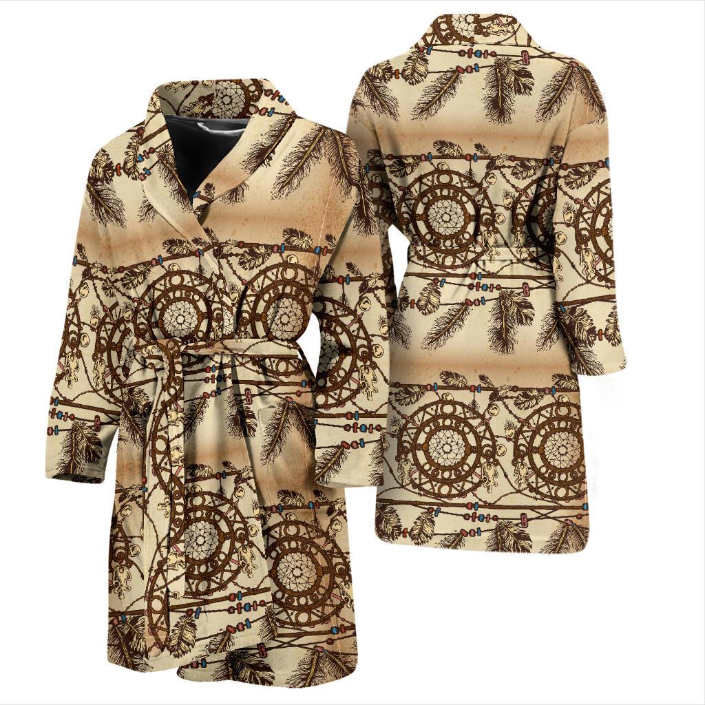Dream catcher vintage native Men Bath Robe-JTAMIGO.COM
