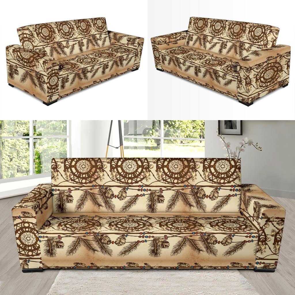 Dream catcher vintage native Sofa Slipcover-JTAMIGO.COM