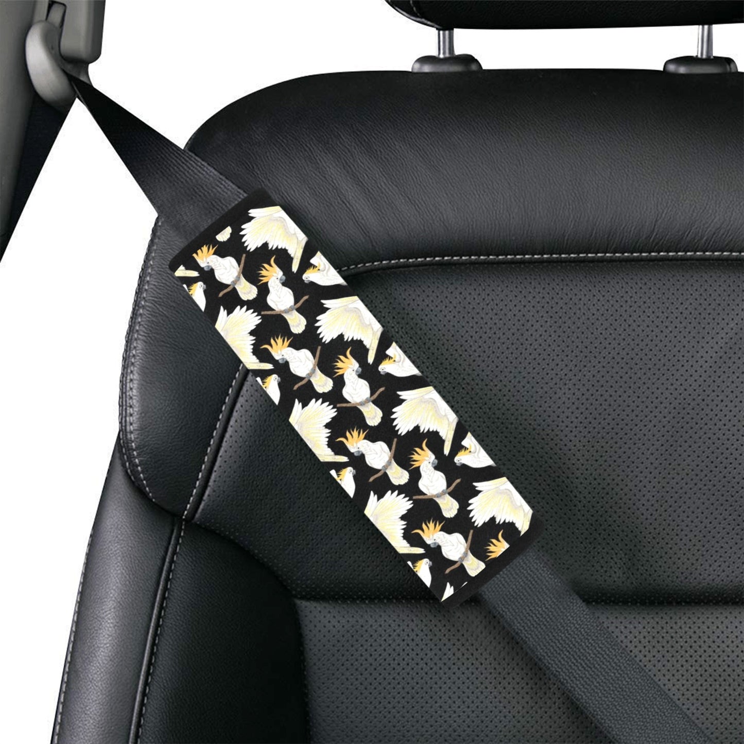 Cockatoo Print Design LKS402 Car Seat Belt Cover