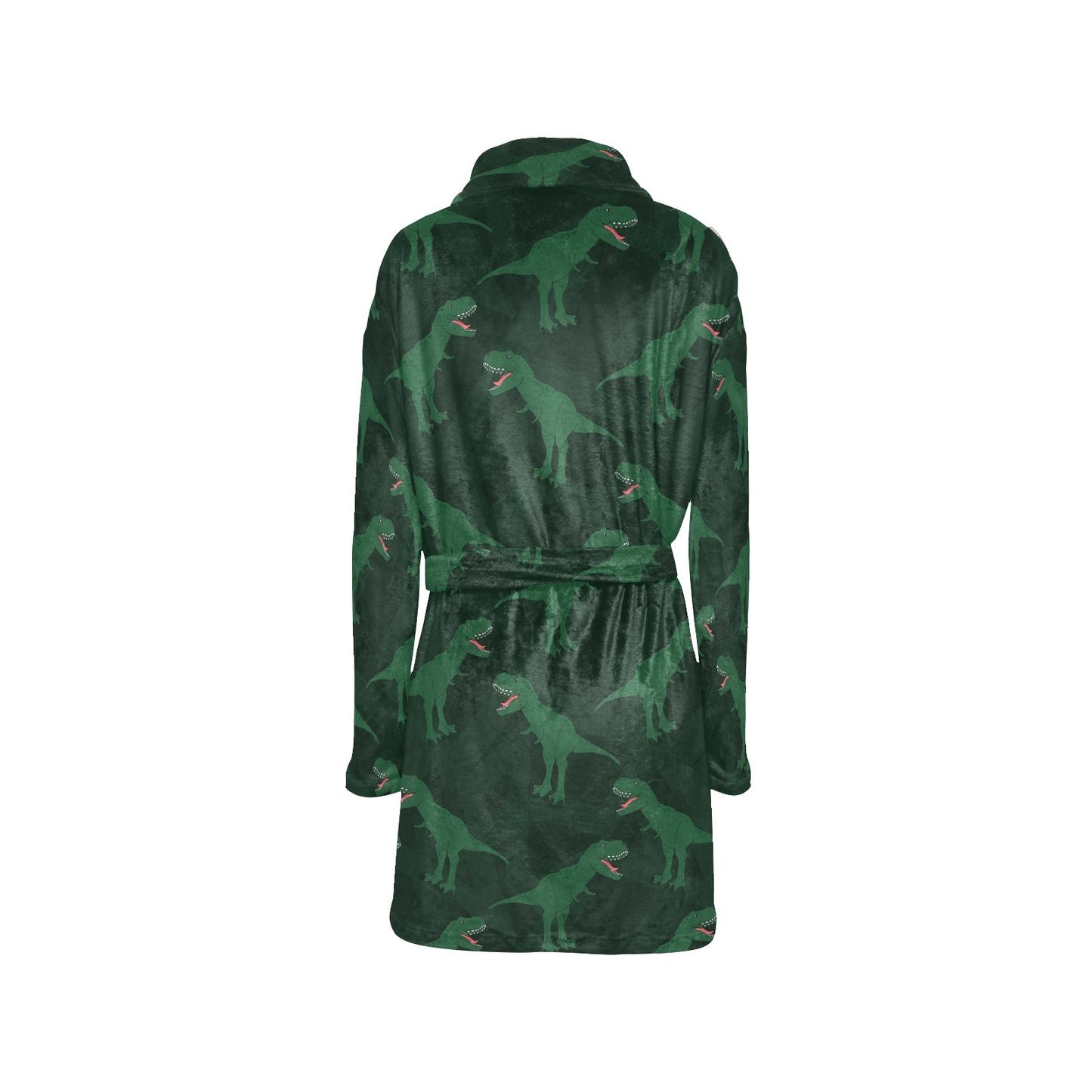 T Rex Pattern Print Design A06 Women's Fleece Robe