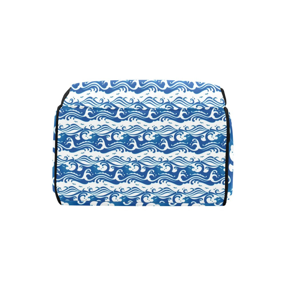Wave Print Design LKS303 Diaper Bag Backpack