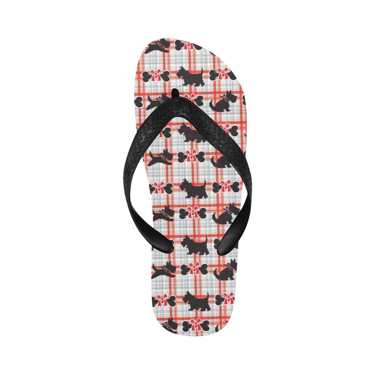 Scottish Terriers Print Design LKS3014 Flip Flops