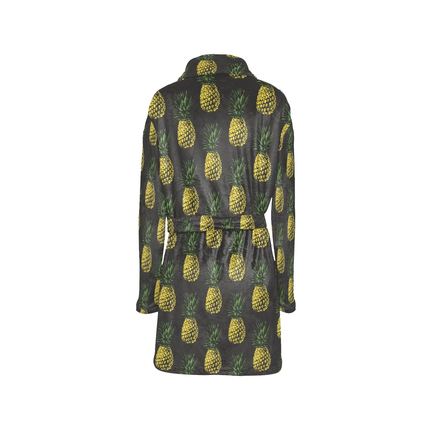 Gold Pineapple Women's Fleece Robe