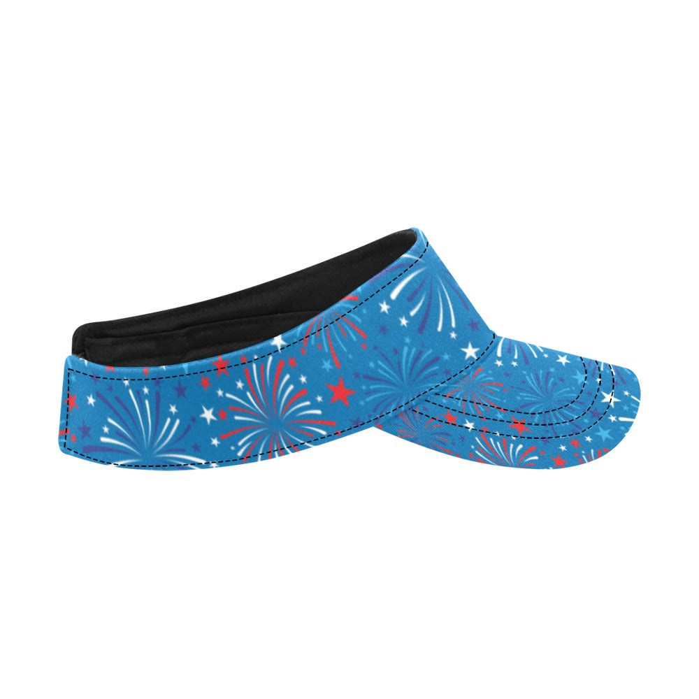 Firework Celebration Print Design LKS304 Unisex Sun Visor