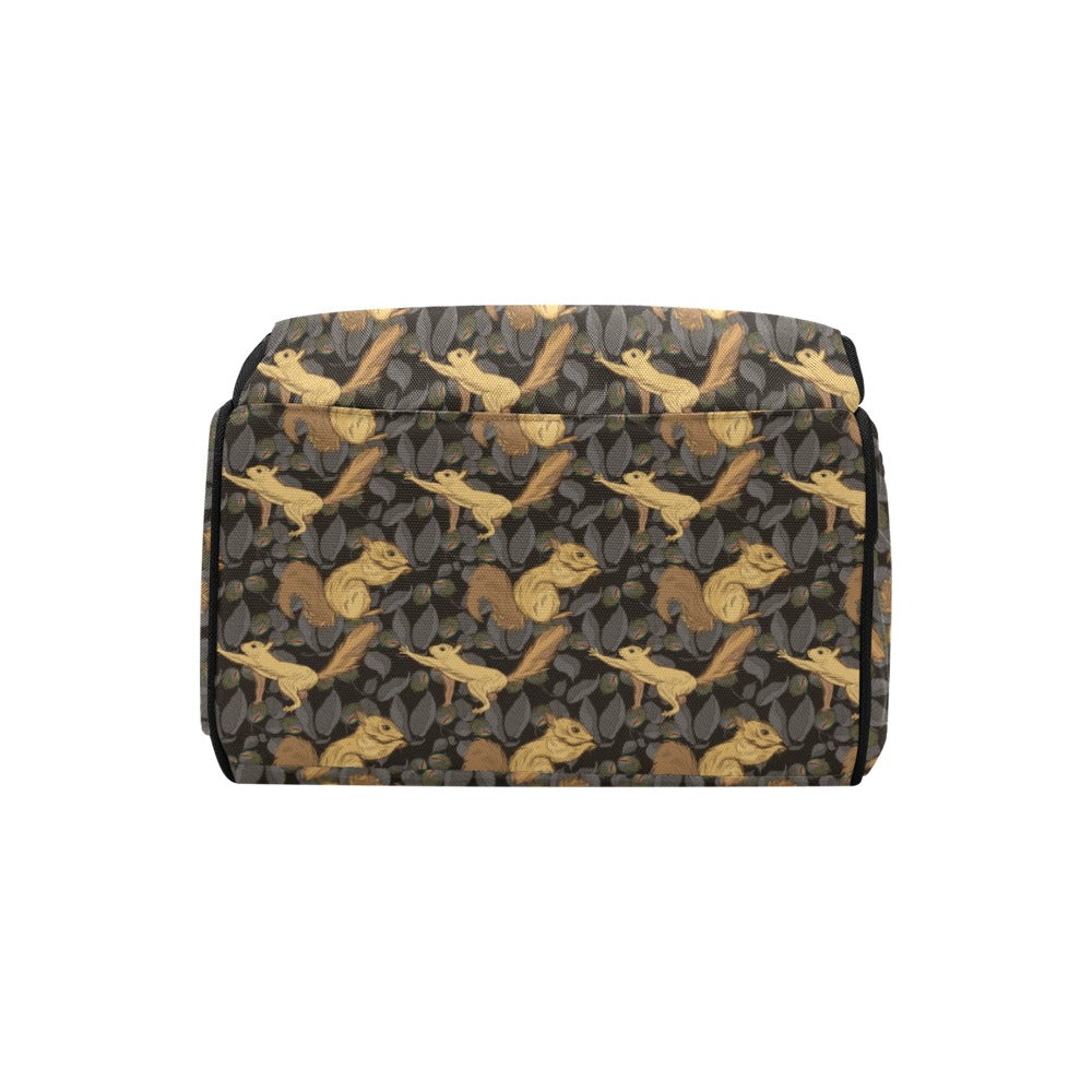Squirrel Print Design LKS309 Diaper Bag Backpack