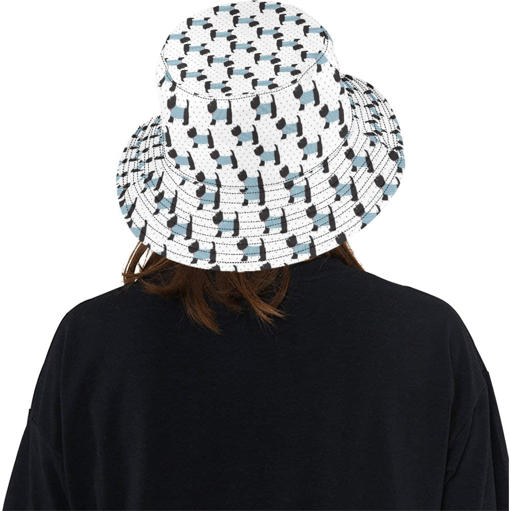 Scottish Terriers Print Design LKS3012 Unisex Bucket Hat
