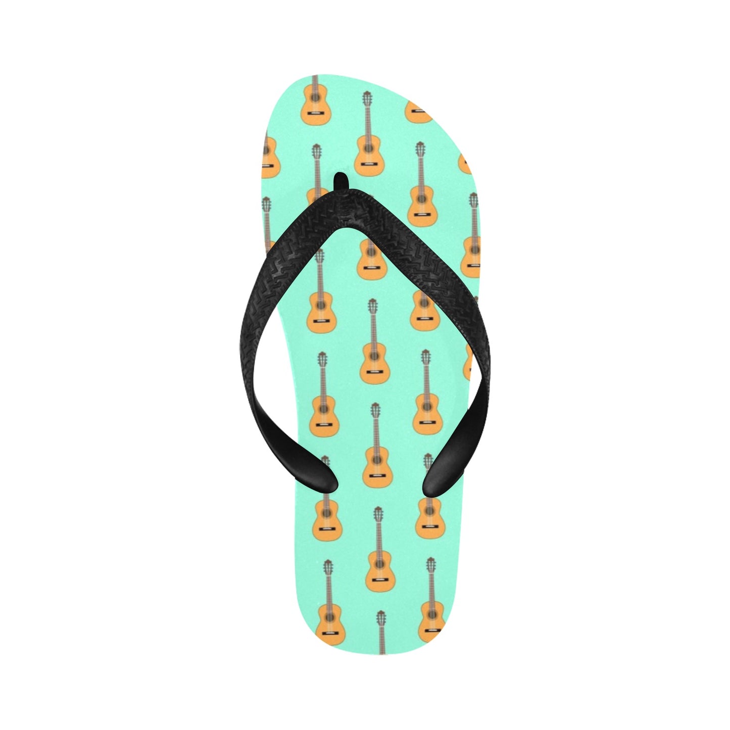 Acoustic Guitar Print Design LKS403 Flip Flops