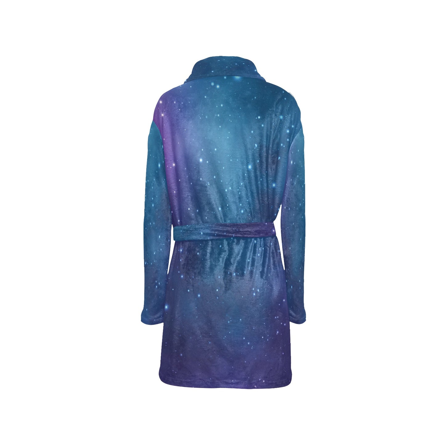 Nebula Pattern Print Design A01 Women's Fleece Robe